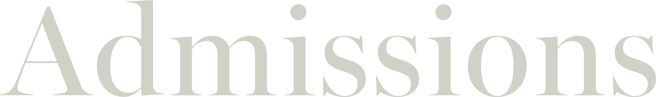 Admissions