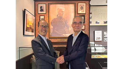 山野内勘二 前駐カナダ特命全権大使が、本学院にご来校になりました